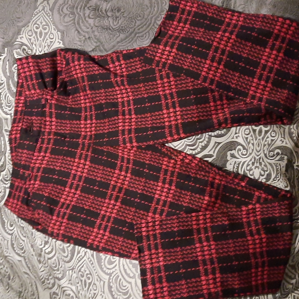 Womens Plaid Slacks